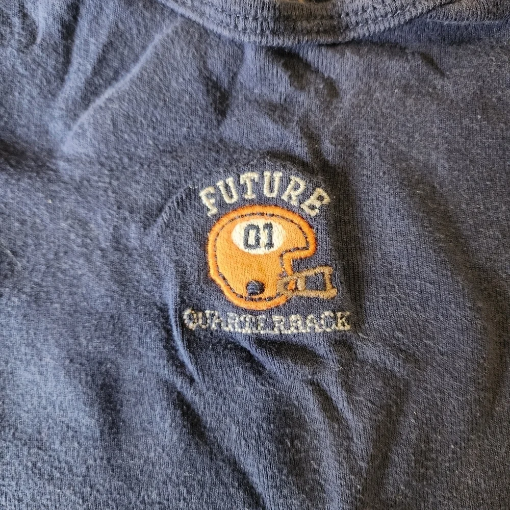 2 pack Carter's Football onesies size 12 mo